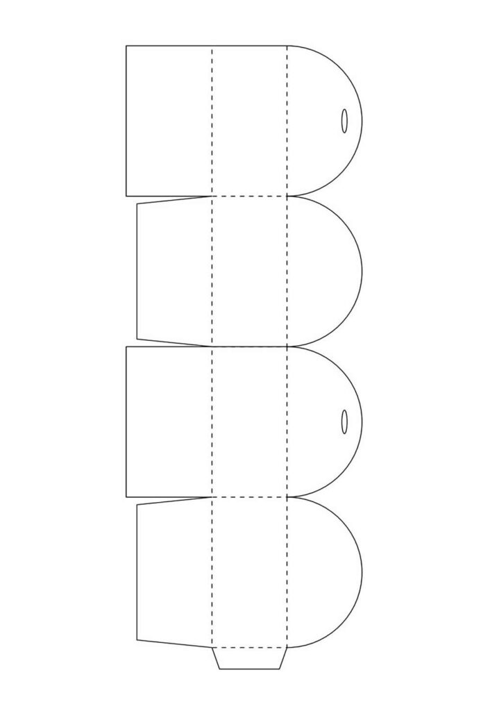 Molde de Caixa de Papel