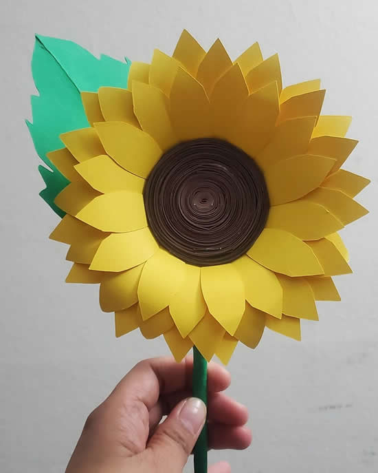 Girassol de Papel