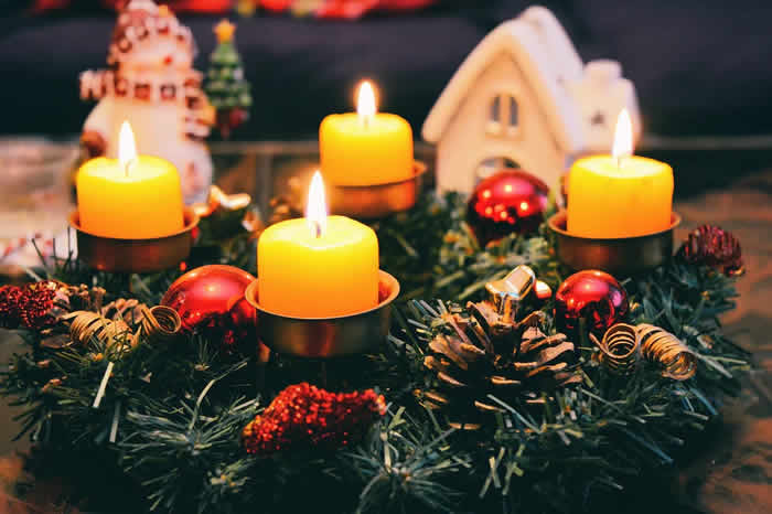 Enfeites com Velas para Natal