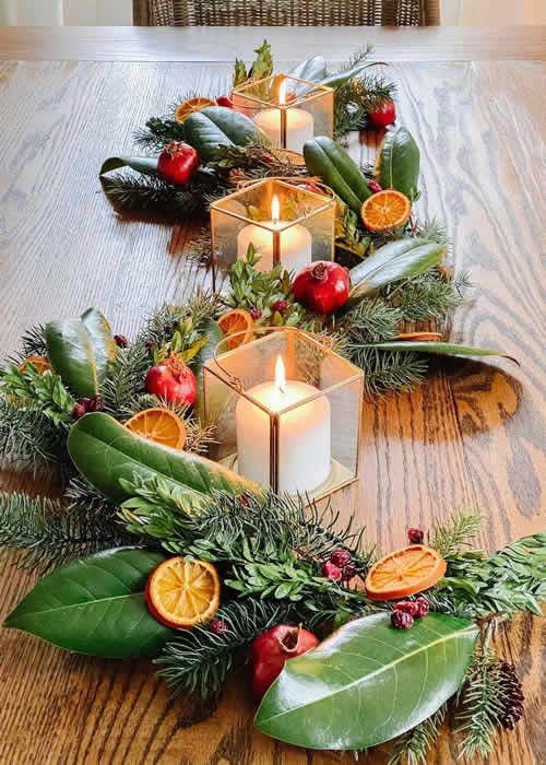 Decorações com Velas para Natal