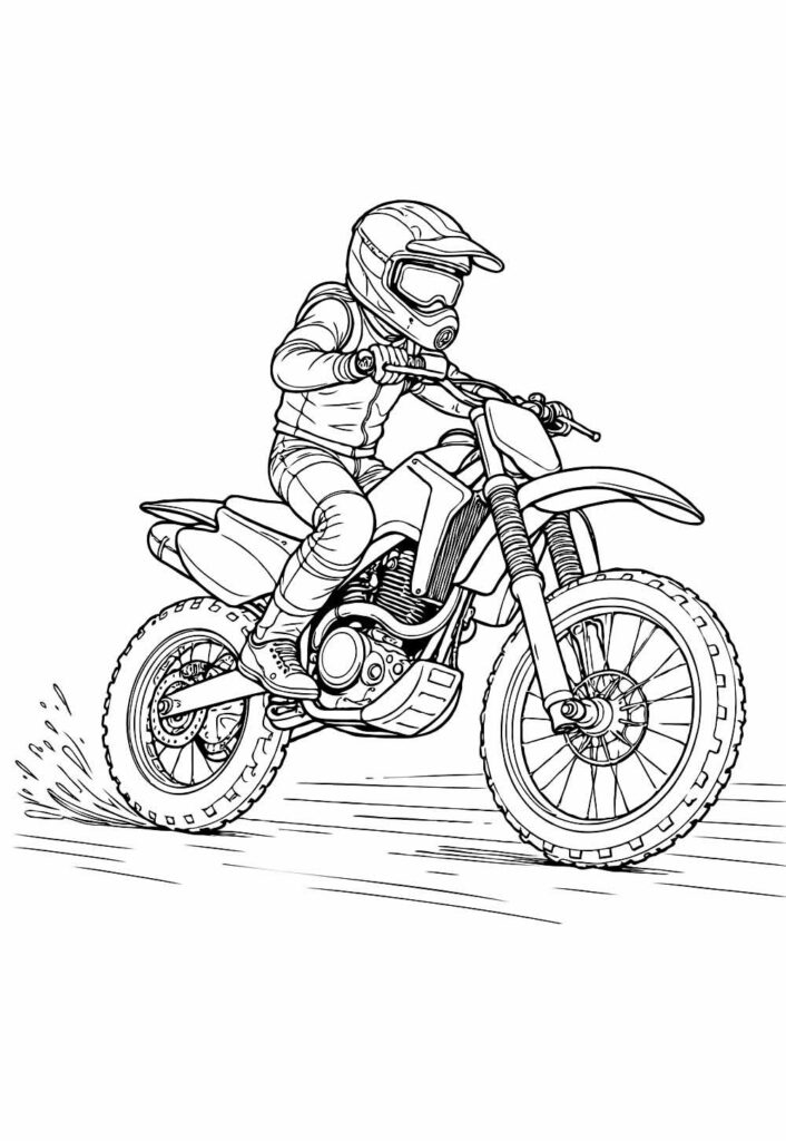 Desenho de Moto