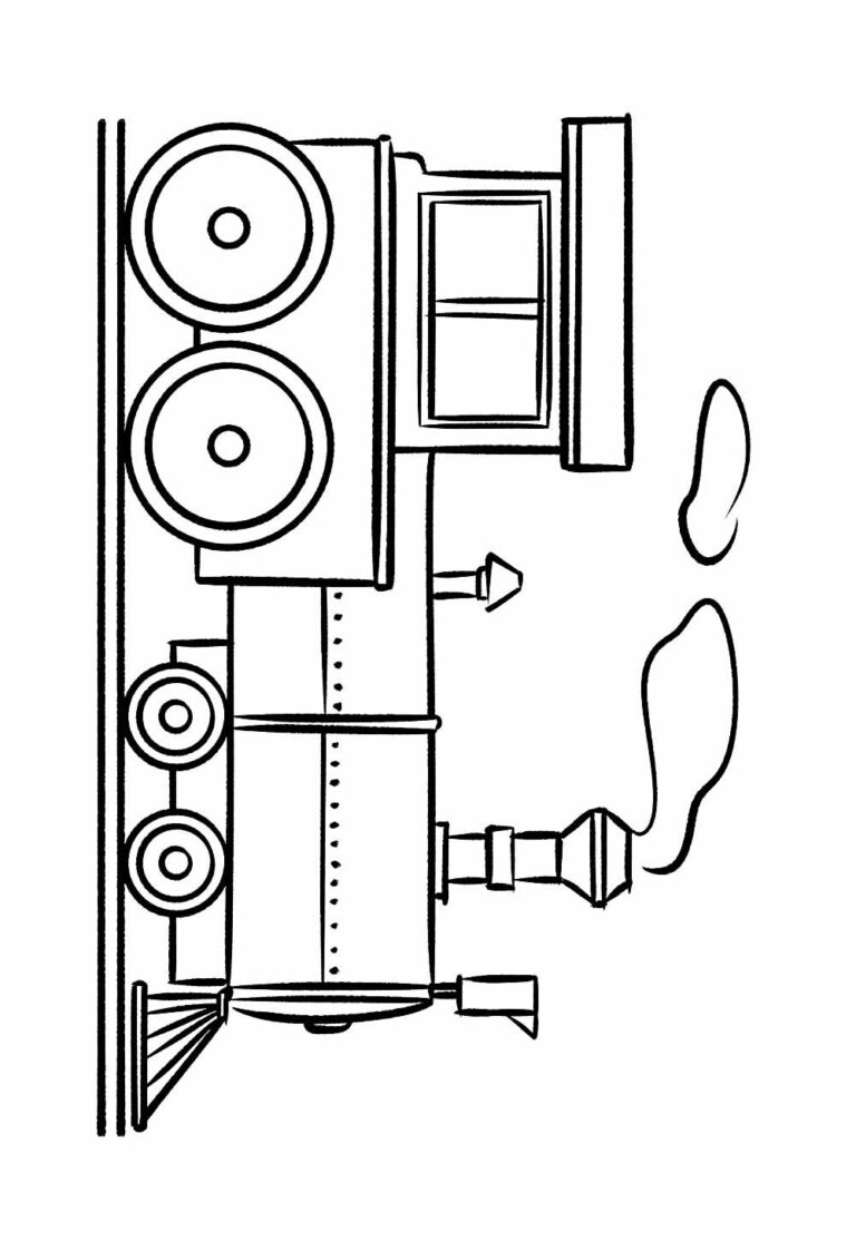 Desenhos de Trem para Imprimir e Pintar - Dicas Práticas