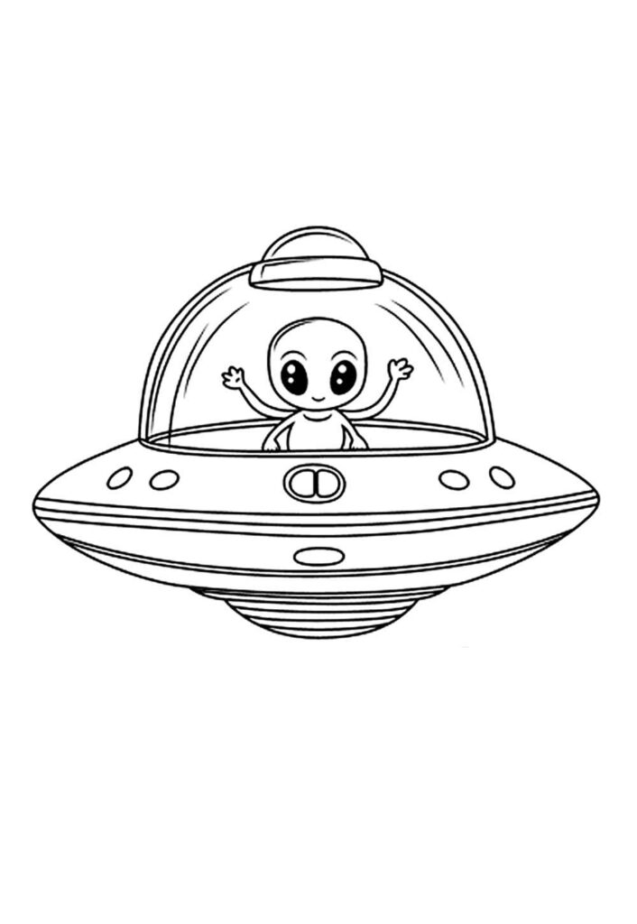 Desenho de Disco Voador