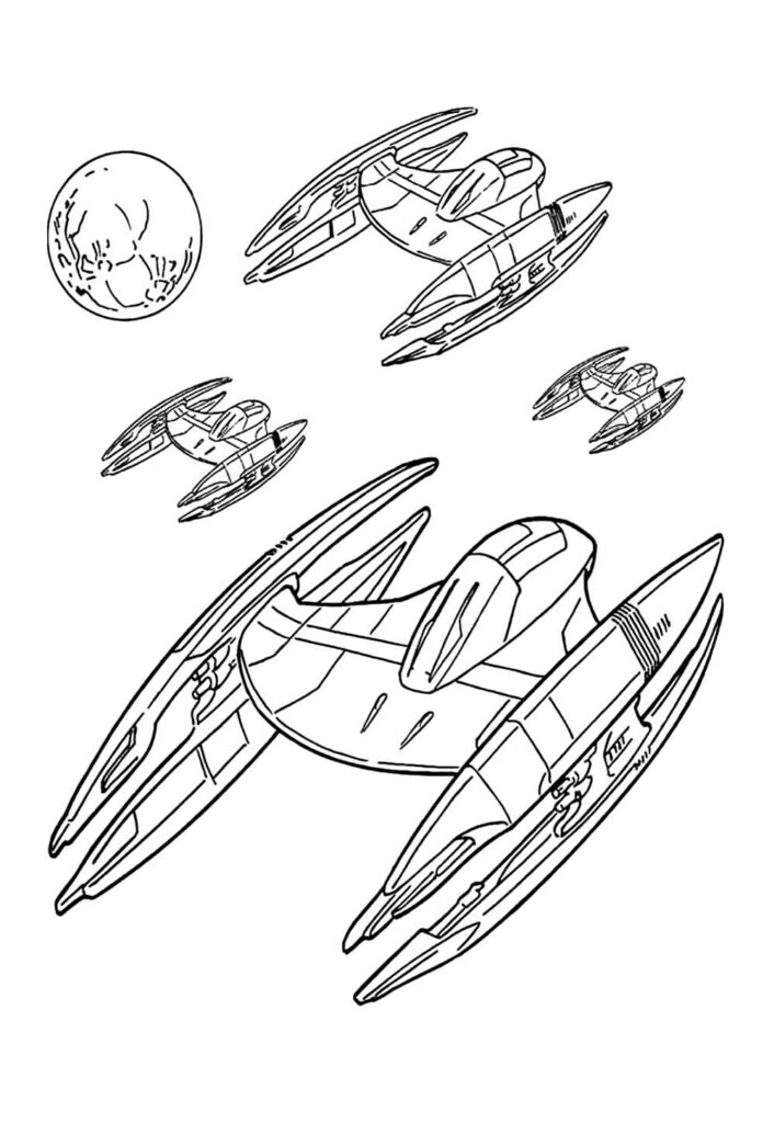 Desenho de Nave para pntiar