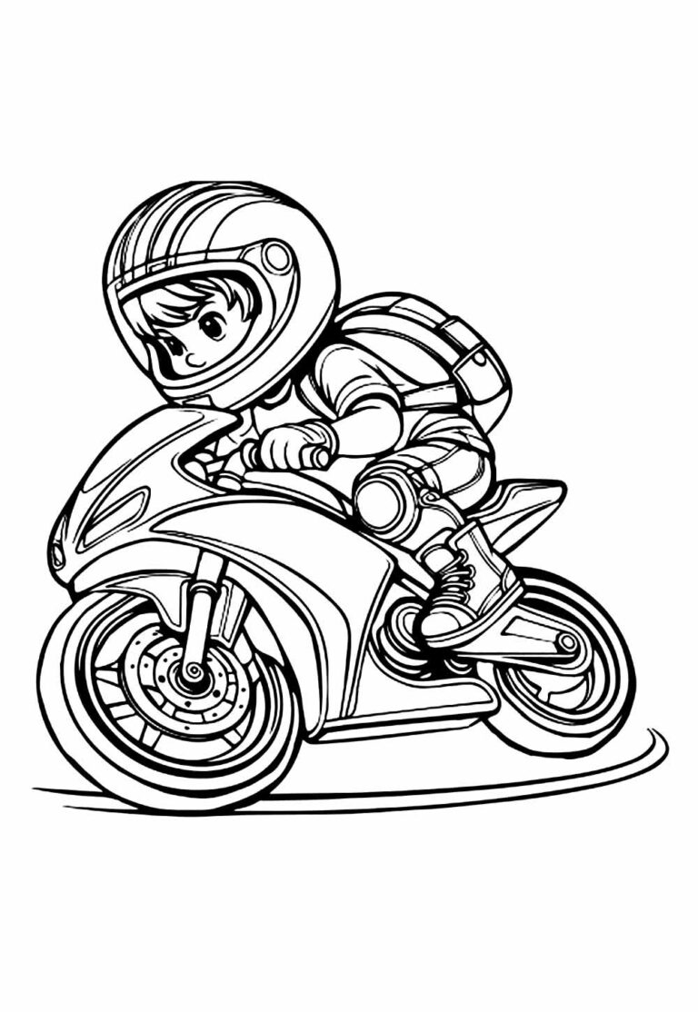 Desenhos de Moto para Imprimir e Colorir - Dicas Práticas
