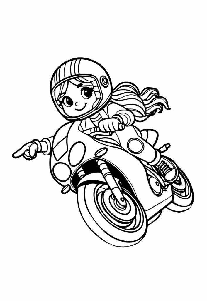 Desenho Moto Pintar