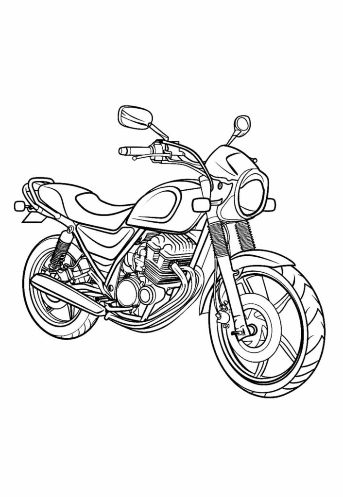 Desenho Moto Pintar