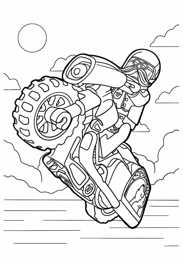 Desenho Moto Pintar