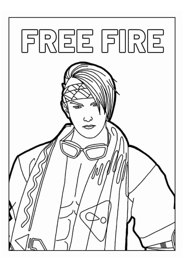 Desenho Free Fire Colorir Educativo