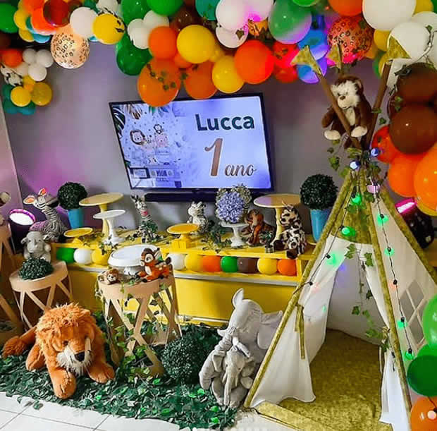 Decoração para Festa no Rack