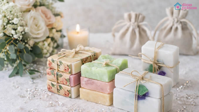 Lembrancinhas com Sabonetes - Receita Fácil