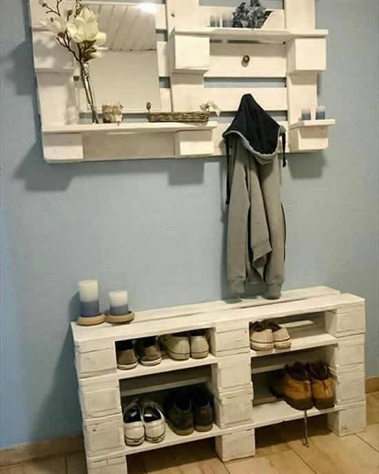 Sapateira com Pallets