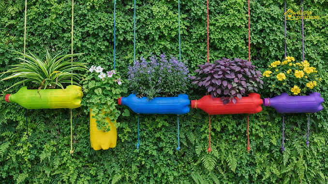 Decoração com Garrafas PET