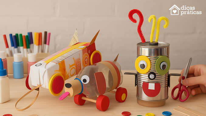 Brinquedos com Reciclagem