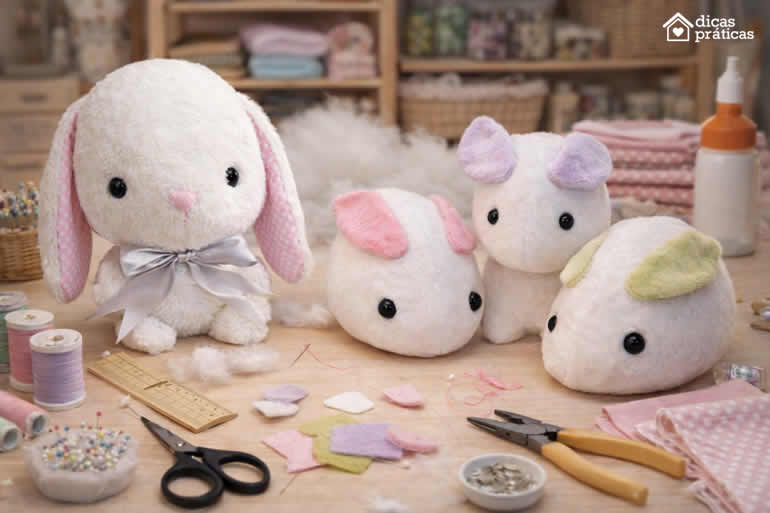 Coelhinhos de Tecido - Feltro