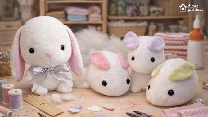 Coelhinhos de Tecido - Feltro