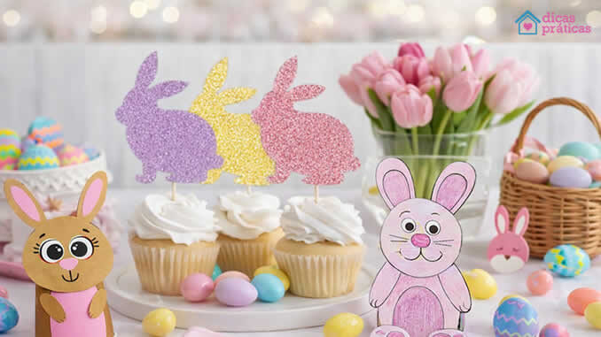 Páscoa com Moldes de Coelhinhos