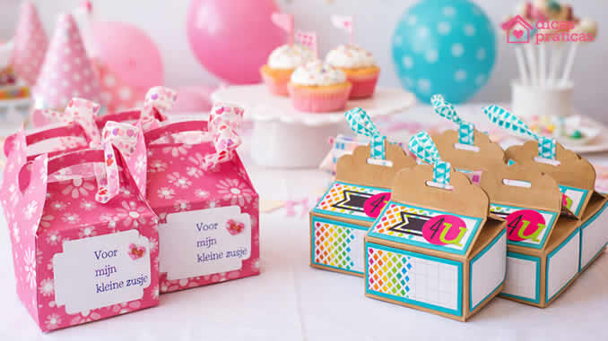 Caixinha de Papel para Lembrancinha com Moldes