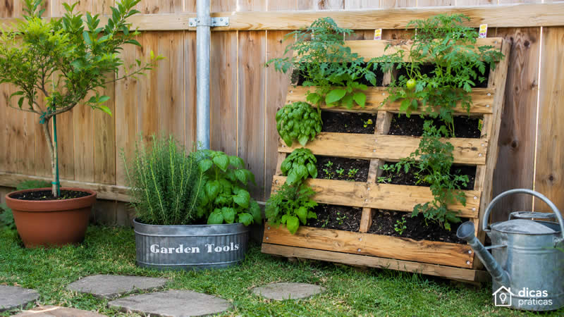 Horta em Pallets