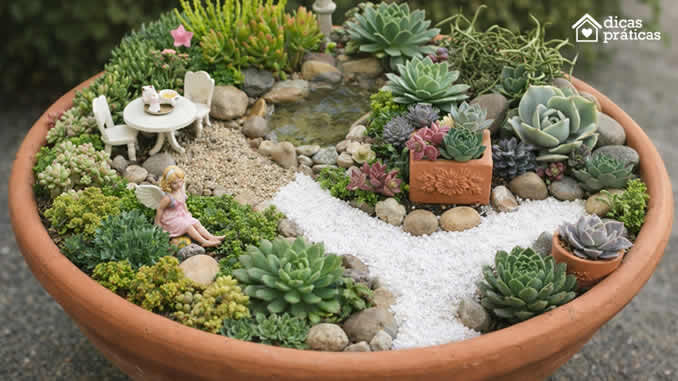 Decoração de Mini Jardim