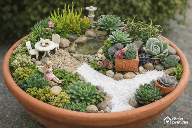 Decoração de Mini Jardim