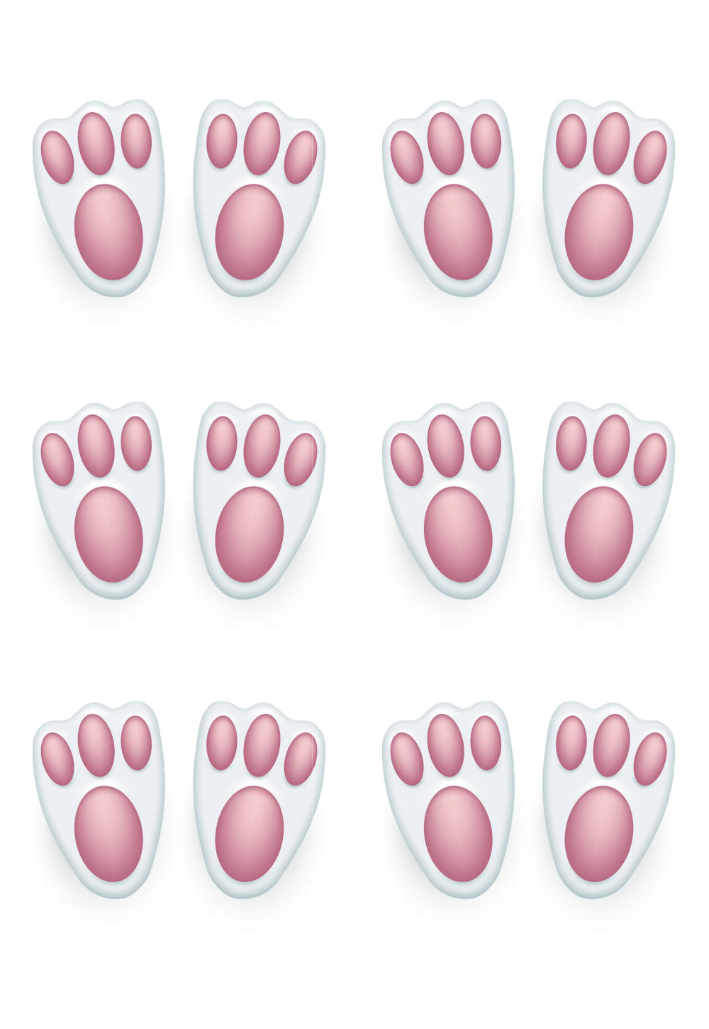 Moldes de Pegada de Coelho para Imprimir - Dicas Práticas