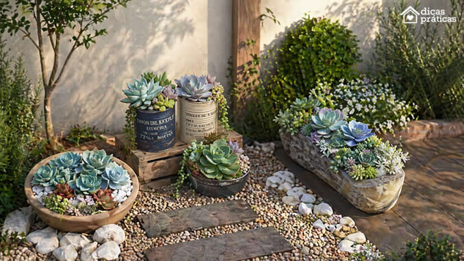 Arranjos com Suculentas