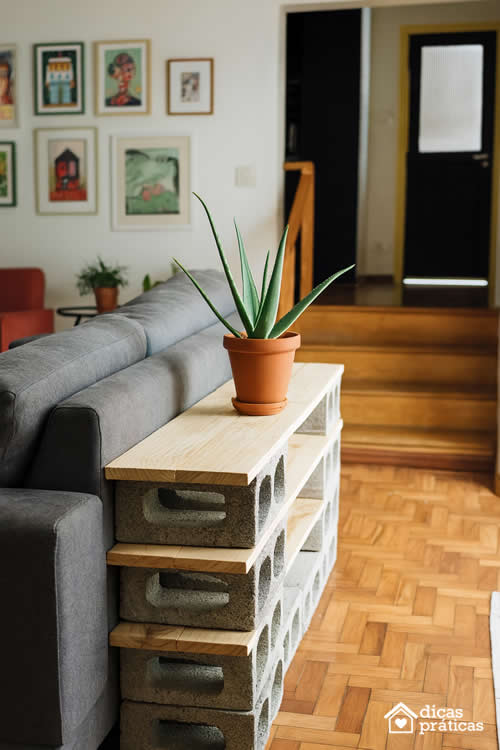 Móvel com Bloco de Concreoto