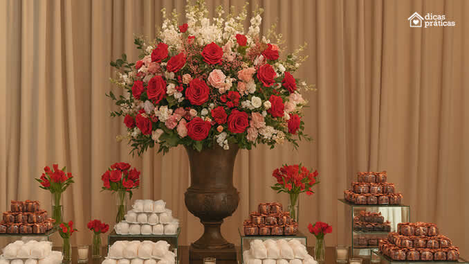 Decoração com Flores para Casamento