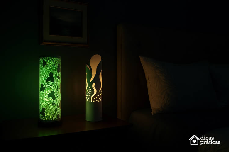 Luminárias com Canos PVC