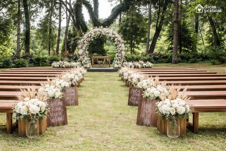 Decoração de Casamento ao Ar Livre
