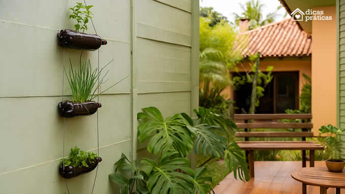 Vasos com Garrafa PET Reciclada