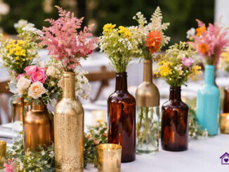 Decoração com Garrafas - Centros de Mesa