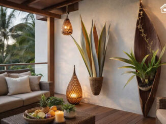 Decoração com Casca de Coqueiro