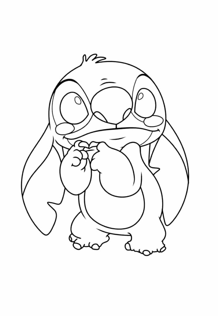 Desenho do Stitch para colorir