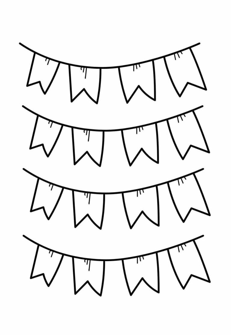 Desenhos de Bandeirinhas Juninas para Pintar e Colorir - Dicas Práticas