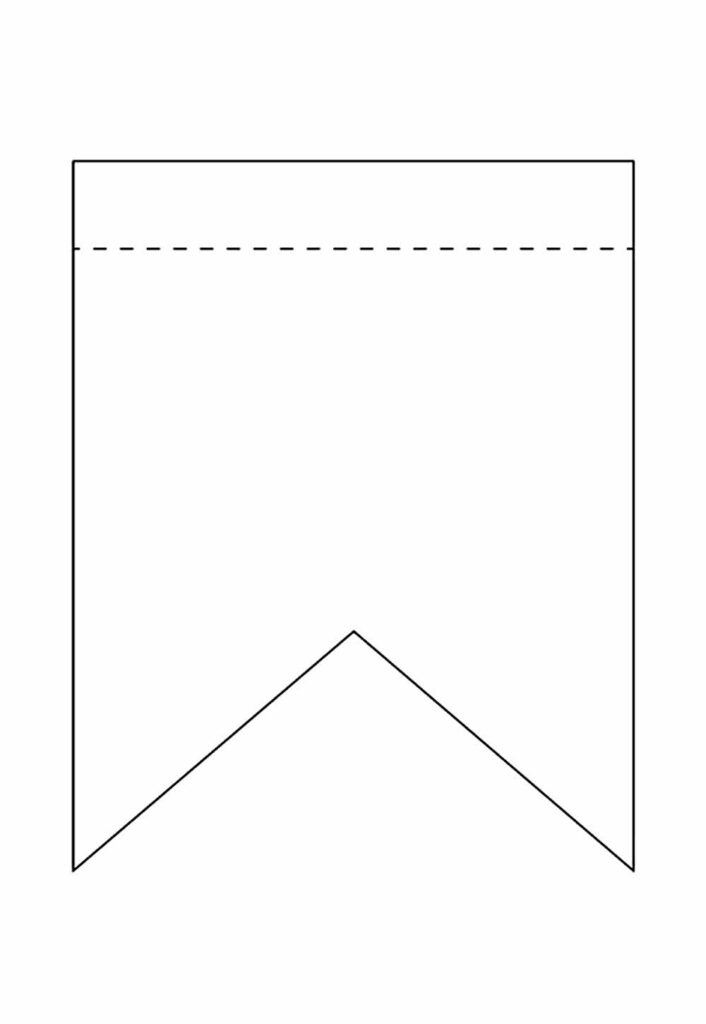 Desenho de Bandeirinha para colorir