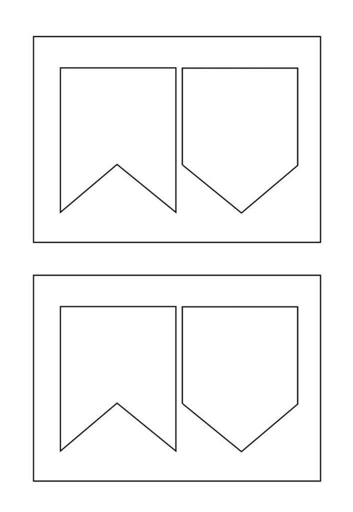 Desenhos de Bandeirinhas Juninas para pintar