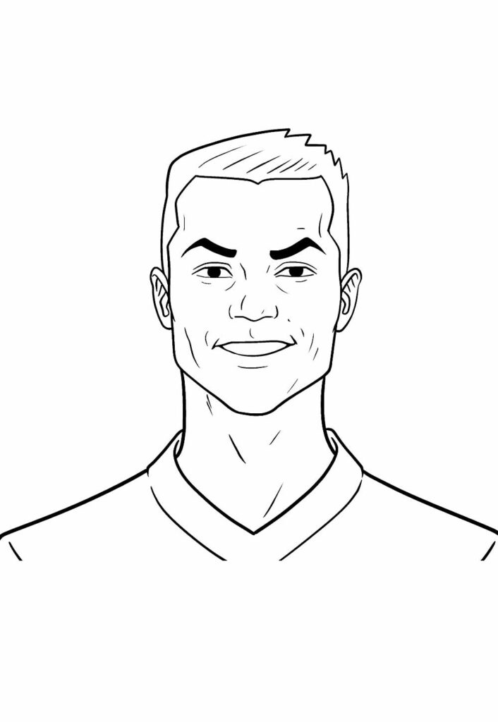 Desenhos Cristiano Ronaldo Colorir