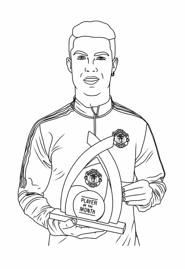 Desenhos Cristiano Ronaldo Colorir