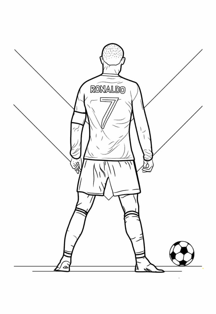 Desenhos Cristiano Ronaldo Pintar