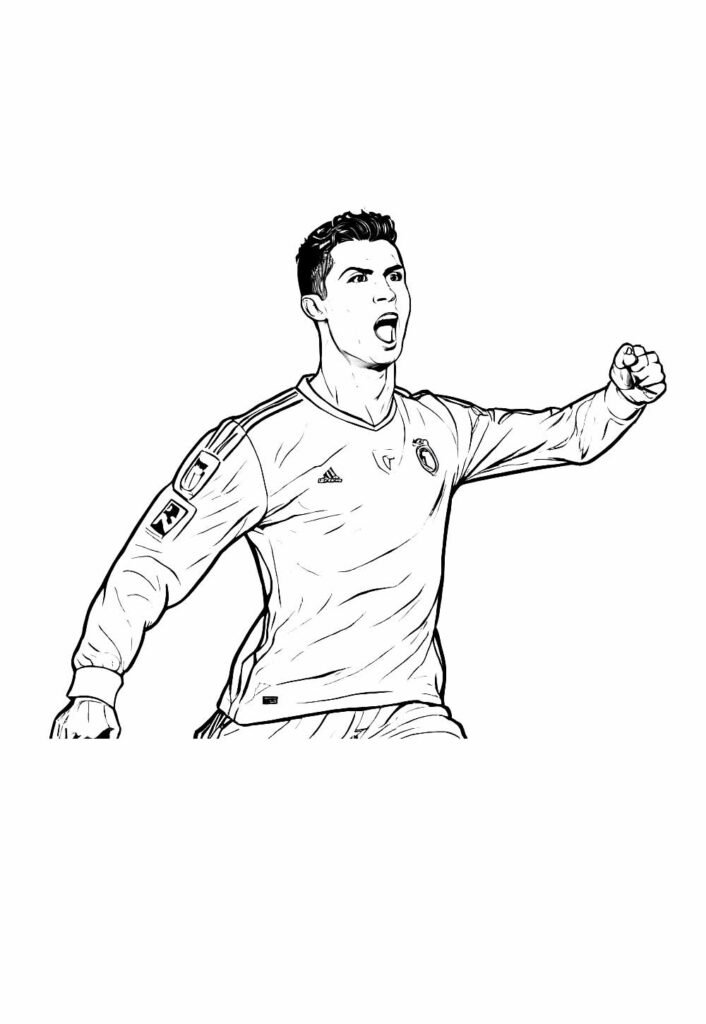 Desenhos Cristiano Ronaldo Pintar