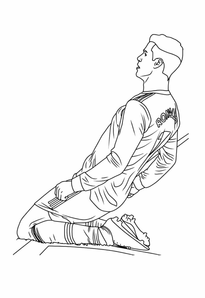 Desenhos Cristiano Ronaldo Colorir