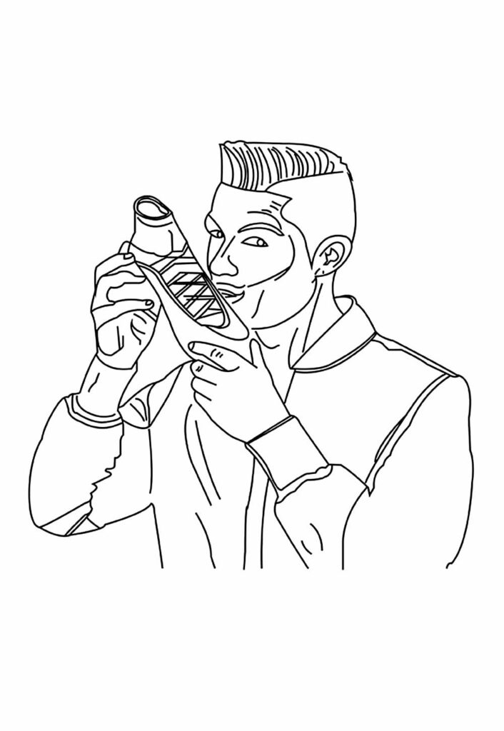 Desenhos Cristiano Ronaldo Pintar