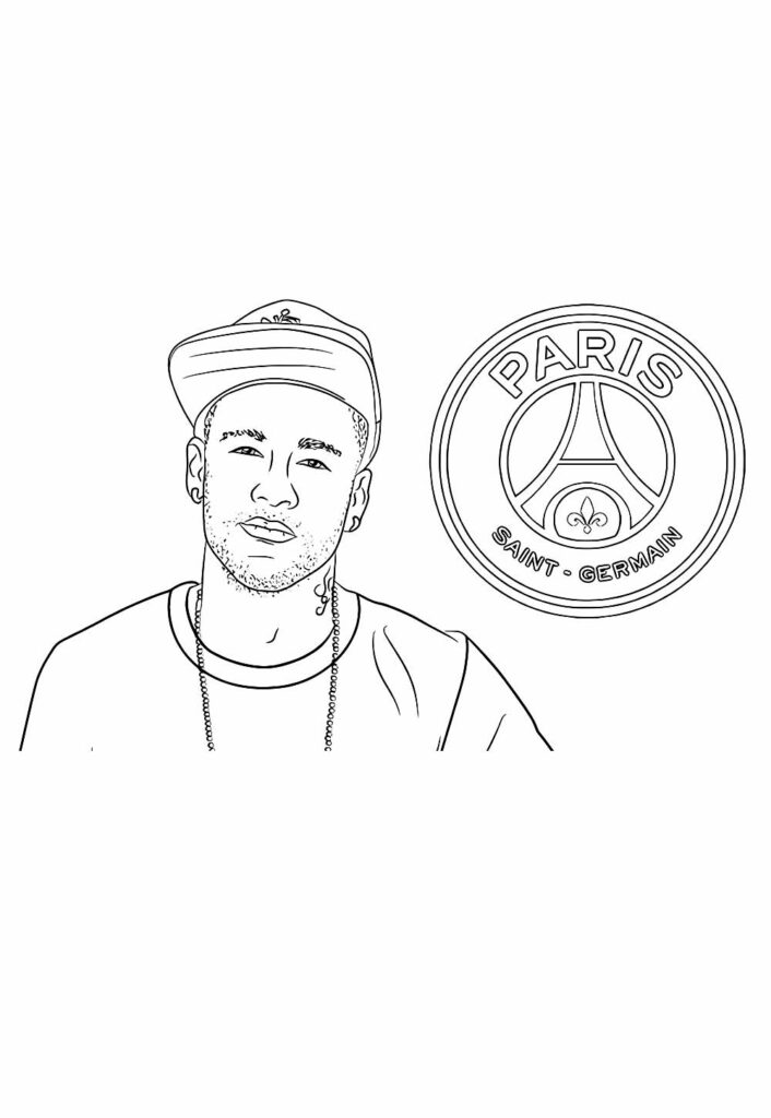 Desenhos de Neymar para colorir