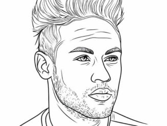 Desenhos de Neymar para imprimir e pintar