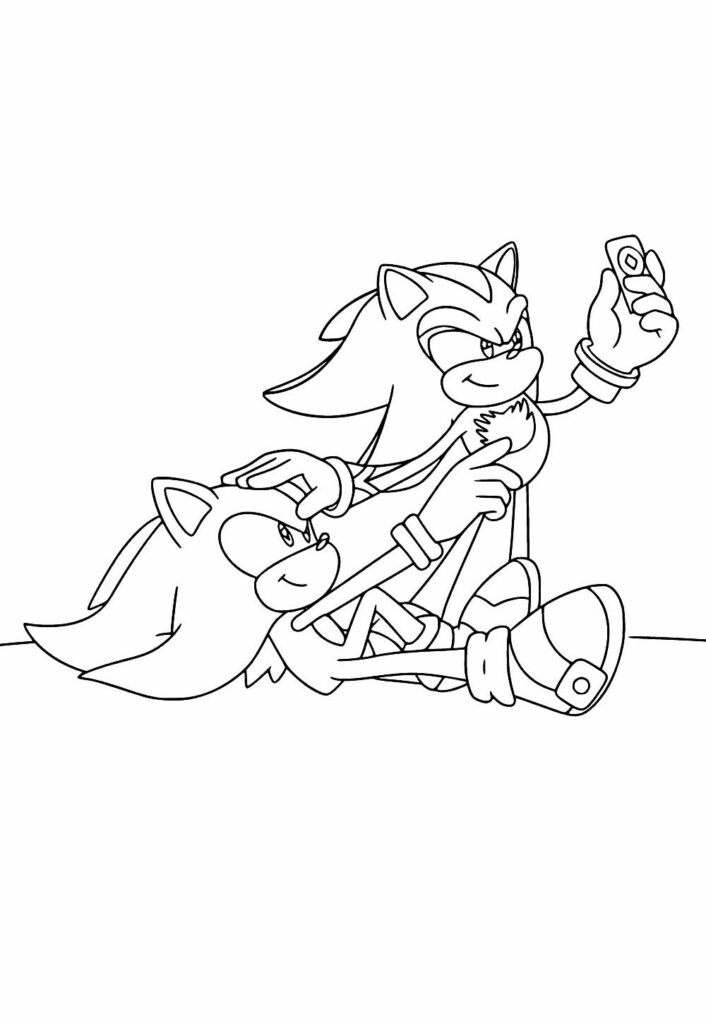 Shadow the Hedgehog para colroir