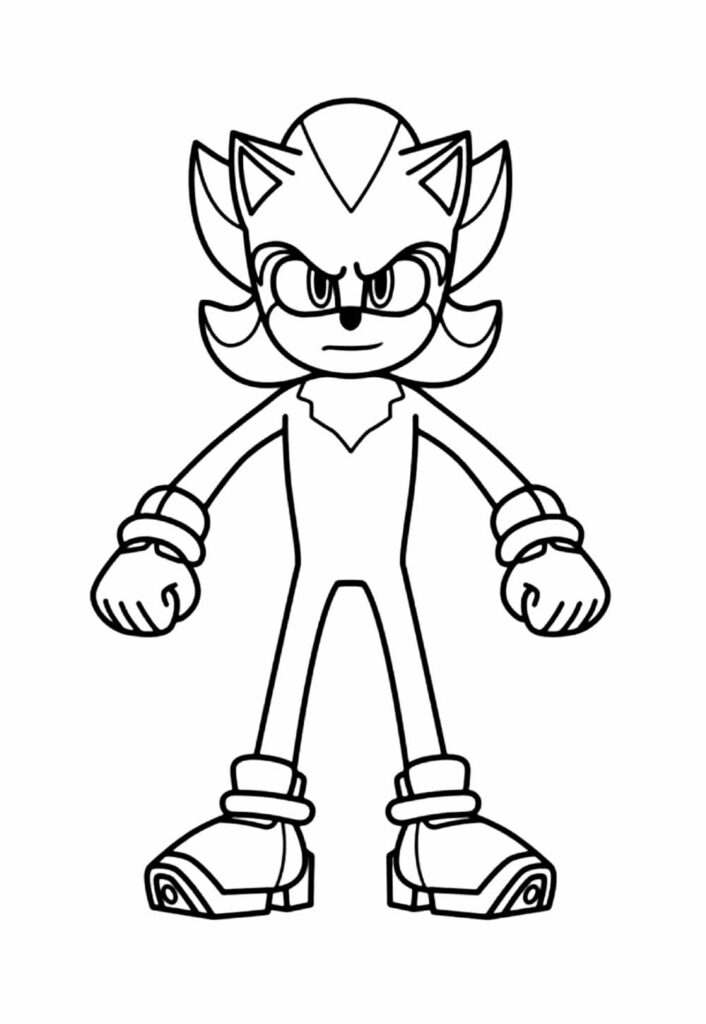 Shadow the Hedgehog para colroir