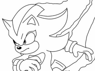 Desenhos de Shadow the Hedgehog para colorir