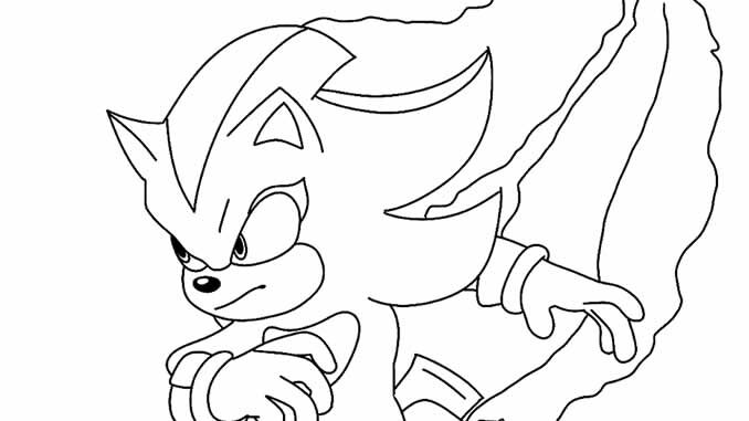 Desenhos de Shadow the Hedgehog para colorir